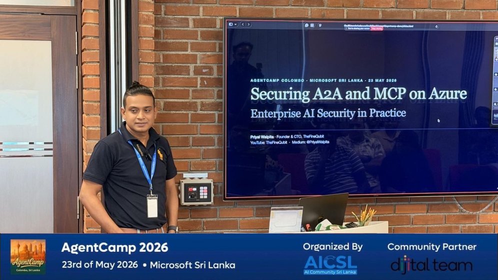 Priyal Walpita speaking at AgentCamp 2026